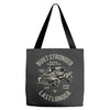 built stronger Tote Bags