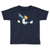 mighty hero atop a chicken Toddler T-shirt
