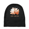 i give zero fox Baby Beanies