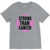 strong than cancer V-Neck Tee