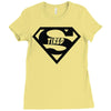 super tired superman Ladies Fitted T-Shirt