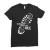 wander explore hike Ladies Fitted T-Shirt