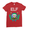 elf christmas Ladies Fitted T-Shirt