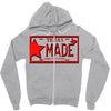 texas made lone star license plate Zipper Hoodie