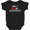 i' love my helicopter pilot Baby Bodysuit