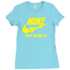 nuke just bomb it Ladies Fitted T-Shirt