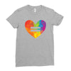 Lgbt Heart Ladies Fitted T-Shirt