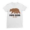 Papa Bear Ladies Fitted T-Shirt