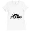 big man little man Ladies Fitted T-Shirt