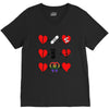 ls lesbian full heart V-Neck Tee