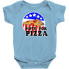 vote for pizza Baby Bodysuit