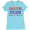 math club hippie hipster Ladies Fitted T-Shirt