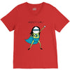 anxiety girl V-Neck Tee