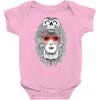 girl and skull Baby Onesie