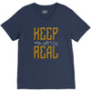 KEEP REAL V-Neck Tee
