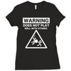 warning does not play well with others Ladies Fitted T-Shirt