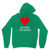 nerd shirt design  herz f&uuml;r nerds computer gaming fun big bang minecr Unisex Hoodie