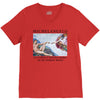 Michelangelo Creation of Adam V-Neck Tee