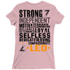 Strong Independent Motivated Leo Ladies Fitted T-Shirt