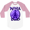 ninja dad 3/4 Sleeve Shirt