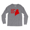 funny maine state Long Sleeve Shirts