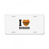 i love burger License Plate