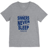 official t shirt mens you me at six sinners never sleep big all sizes V-Neck Tee