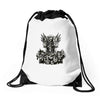 camisa de los muertos Drawstring Bags
