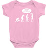 banksy funny human evolution indie Baby Onesie