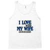 my wife lets me fishing Tank Top