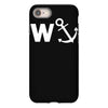 w anchor funny pub joke iPhone 8 Case