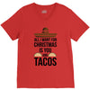 i love you and tacos. V-Neck Tee