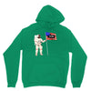 Astronaut Celebrating Independence  Day at 1776 Unisex Hoodie
