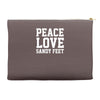 peace. love. sandy feet. Accessory Pouches