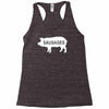 pig sausages funny Racerback Tank