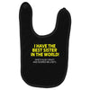 best sister crazy scarry Baby Bibs