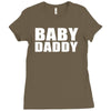 baby daddy t shirt funny daddy fathers day tee father to be family reu Ladies Fitted T-Shirt