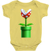 nintendo mario brothers piranha plant Baby Onesie