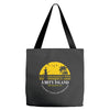 amity island jaws inspired movie shark printed Tote Bags