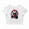 angry panda Crop Top