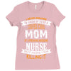 Super Cool Mom Of A Freaking Awesome Nurse Ladies Fitted T-Shirt