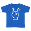 rock and roll throwing horns Toddler T-shirt