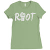 riot (2) Ladies Fitted T-Shirt