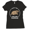 save the trash pandas Ladies Fitted T-Shirt