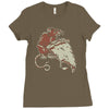 pizza rat Ladies Fitted T-Shirt