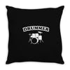 drummer Throw Pillow