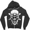 butter skull black Zipper Hoodie