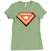 nwt iron man classic heart core glow in dark marvel Ladies Fitted T-Shirt