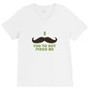 mustache pinch V-Neck Tee