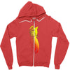 pink storm Zipper Hoodie